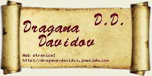 Dragana Davidov vizit kartica